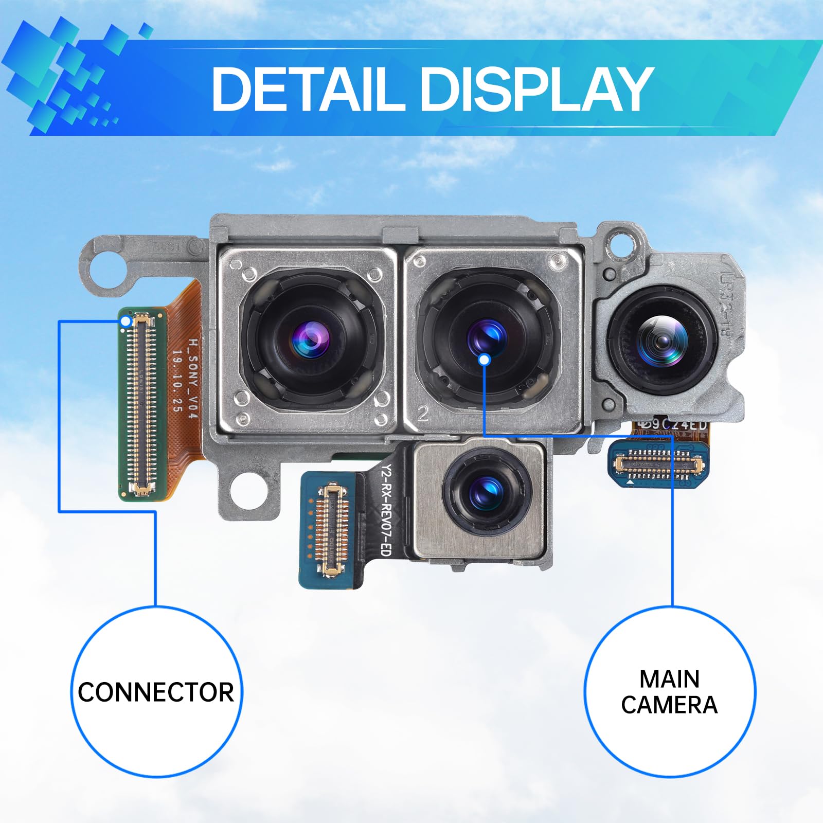 Amazon.com: BESJMYT for Samsung Galaxy S20+ Plus 5G Rear Main